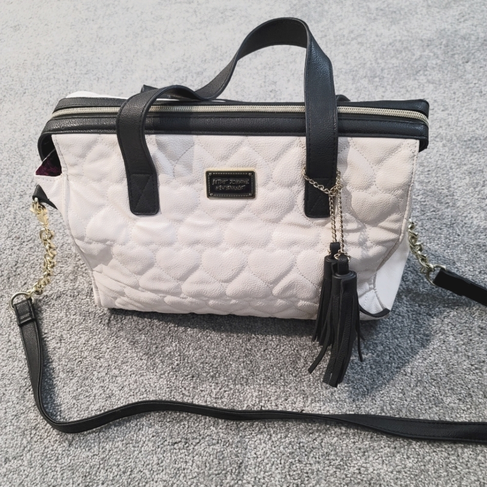 Betsey Johnson Quilted Heart Purse
